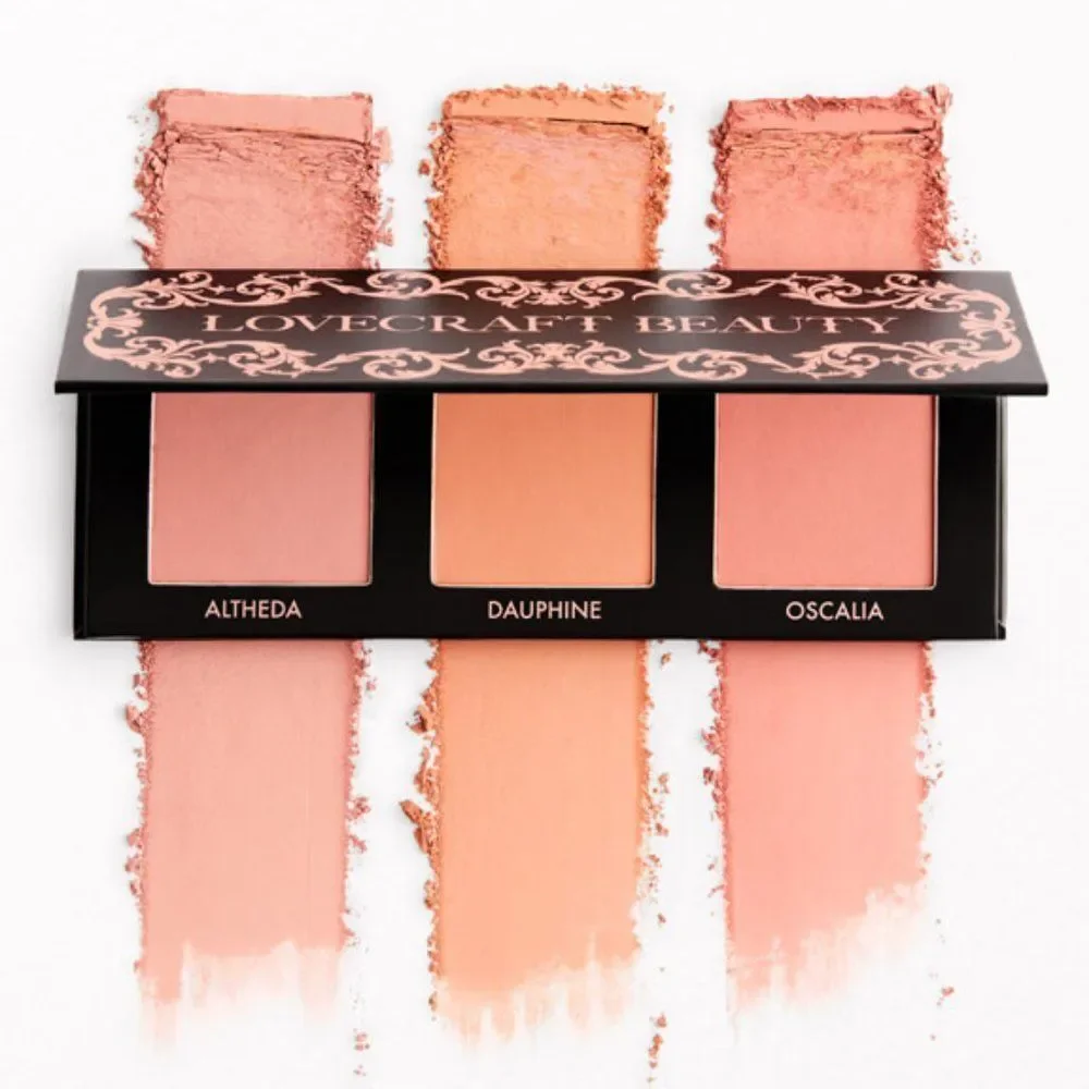 Lovecraft Beauty Blush Palette 3 Shades and Mirror New In Box